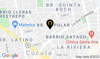 Mapa de Pieros Pizzas Y Pastas en Cúcuta