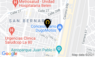 Mapa de Pijamas Andreina en Medellín
