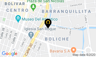 Mapa de Piladora Lila en Barranquilla