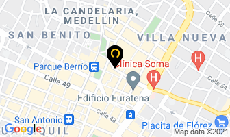 Mapa de Pilas Escorial en Medellín