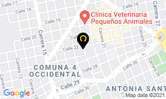 Mapa de Pilatos en Bucaramanga