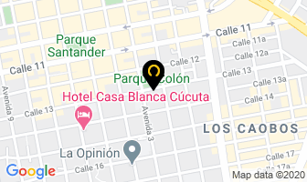 Mapa de Pin Pon Pizza en Cúcuta