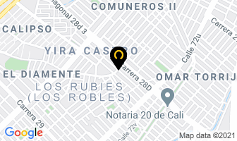 Mapa de Piña Procesada Angela María en Cali