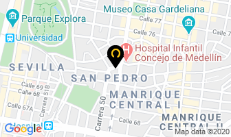 Mapa de Piñatas Y Dulces La 72 en Medellín