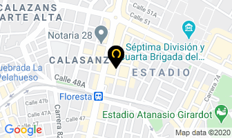 Mapa de Piñatería Super Trece en Medellín