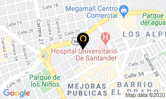 Mapa de Pinchos La Aurora en Bucaramanga