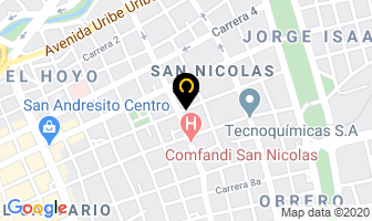 Mapa de Pinteco Automotriz en Cali