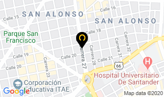 Mapa de Pinto B David A. Profesor De Ingles en Bucaramanga