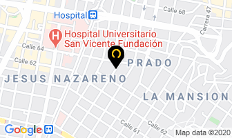 Mapa de Pintores Unidos en Medellín