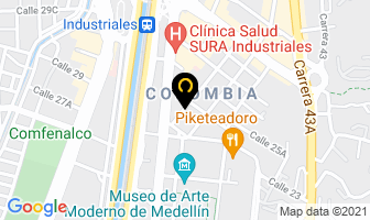 Mapa de Pintuglass De Antioquia S.a. en Medellín