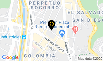 Mapa de Pinturas Asteca en Medellín