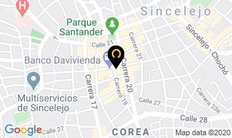 Mapa de Pinturas El Gordo en Sincelejo