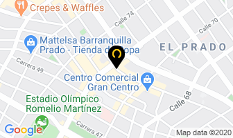 Mapa de Pinturas Hempel en Barranquilla