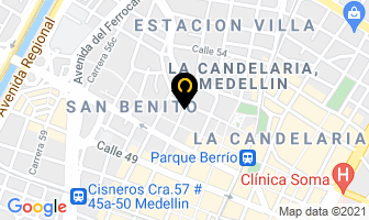 Mapa de Pinturas Optimax Ltda en Medellín