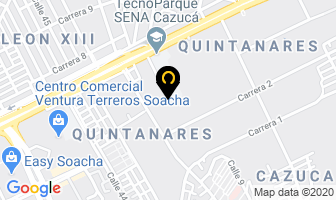 Mapa de Pinturas Tonner en Soacha
