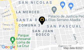 Mapa de Pinturas Y Químicos Ninando en Cali