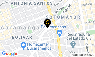 Mapa de Pirelli en Bucaramanga