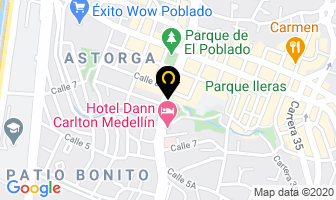 Mapa de Pizza A La Leña en Medellín