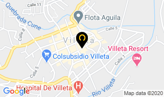 Mapa de Pizza De Pelicula en Villeta