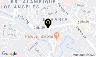 Mapa de Pizza Factory en Santa Marta