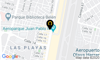 Mapa de Pizza Factory en Medellín