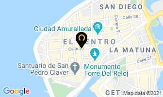 Mapa de /////// Pizza & Pasta /////// en Cartagena
