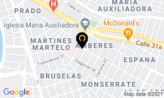 Mapa de Pizzafari en Cartagena