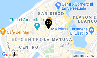 Mapa de Pizzas Dany en Cartagena