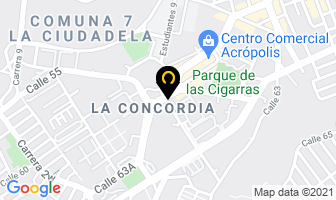 Mapa de Pizzas Panzerottis en Bucaramanga