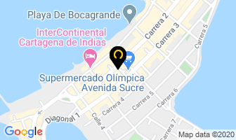 Mapa de Pizzas Piccolo en Cartagena