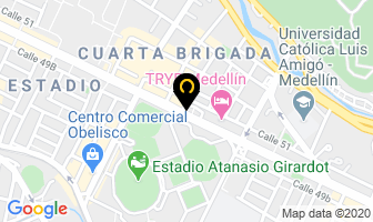 Mapa de Pizzeria La Bocata en Medellín