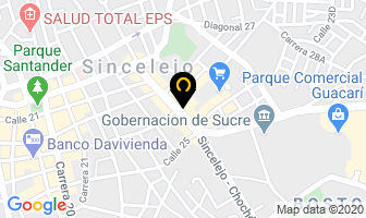 Mapa de Pizzería Ledher en Sincelejo