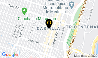 Mapa de Pizzeria Milan's en Medellín