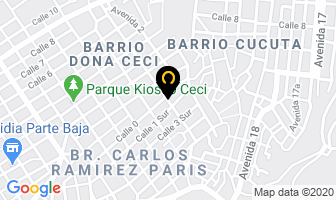 Mapa de Pizzería Pizzame en Cúcuta