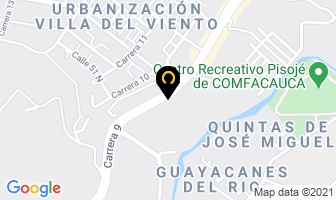 Mapa de Pizzería Pizzetas en Popayán