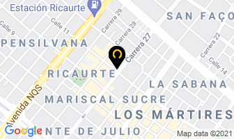 Mapa de Placas & Señales Ltda. en Bogotá D.C