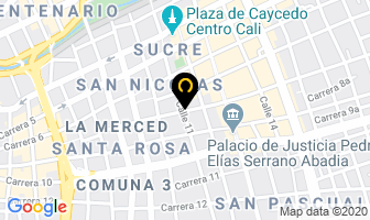 Mapa de Plan De Asistencia Exequial en Cali