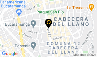 Mapa de Planeta Babys en Bucaramanga