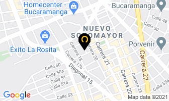 Mapa de Plasti-san en Bucaramanga