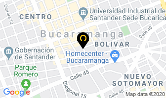 Mapa de Plasticlass en Bucaramanga