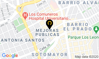 Mapa de Plasticmen en Bucaramanga