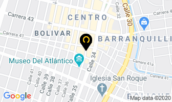Mapa de Plástico Ateneo en Barranquilla