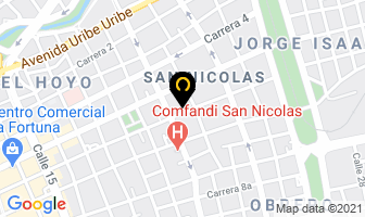Mapa de Plastico Intam en Cali