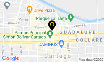 Mapa de Plásticos Cartago en Cartago