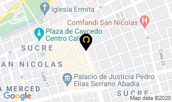 Mapa de Plásticos Comerciales La 7 en Cali