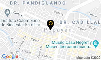 Mapa de Plásticos Del Café en Popayán