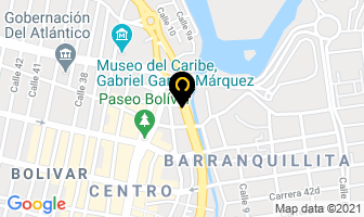 Mapa de Plasticos Hen en Barranquilla