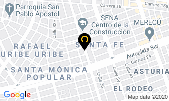 Mapa de Plásticos Roman en Cali