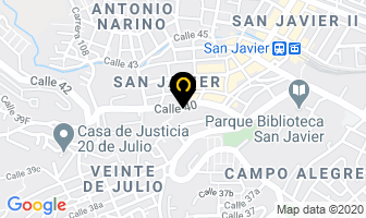 Mapa de Plasticos San Javier en Medellín