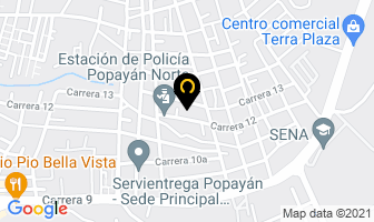 Mapa de Plásticos Y Desechables Del Norte en Popayán